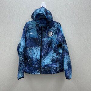 Nike ACG Olympic Team USA Blue Windbreaker Jacket FN4429-405 Womens size Large